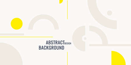 Retro abstract geometric background. The poster with the flat figures. Vector illustration.のイラスト素材