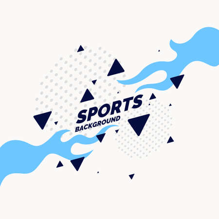 Modern colored poster for sports. Vector illustrationのイラスト素材