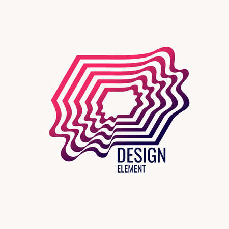 The amorphous elements with the effect of visual distortion.のイラスト素材