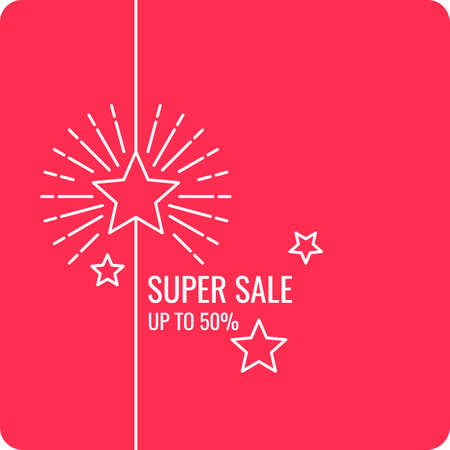 Original concept poster discount. Sale banner. Vector illustrationのイラスト素材