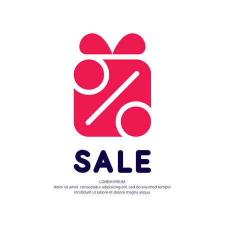 Original concept sing for discount sale.のイラスト素材