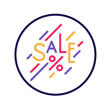Original concept poster for discount sale.のイラスト素材