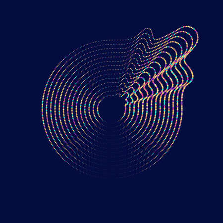Vector abstract background with dynamic waves. Illustration suitable for design