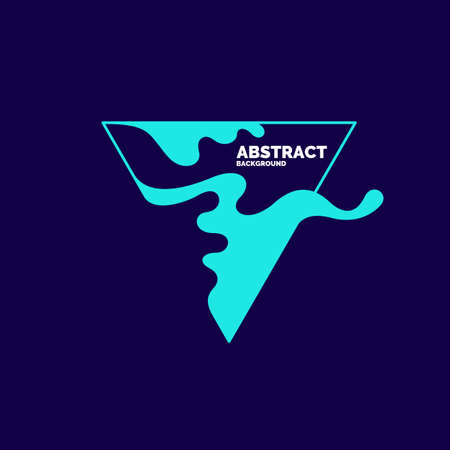 Abstract blobs and geometric shapes on a background. Vector illustrationのイラスト素材