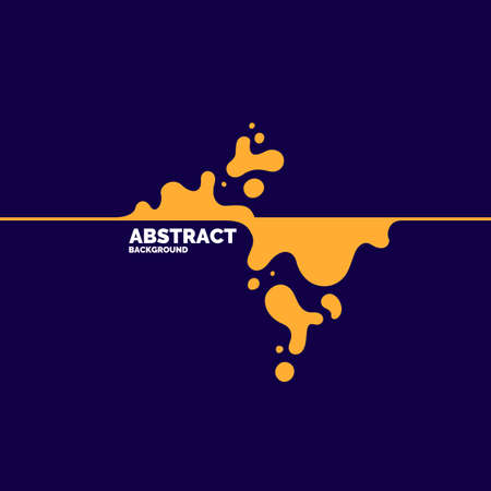 Trendy abstract background. Composition of amorphous forms and lines. Vector illustrationのイラスト素材