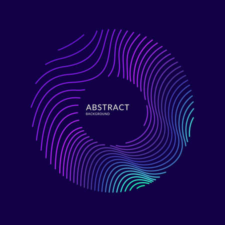 Vector abstract background with dynamic waves. Illustration suitable for designのイラスト素材