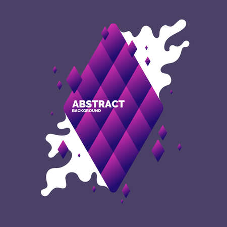 Abstract background with dynamic splash. Vector illustration in flat minimalistic styleのイラスト素材
