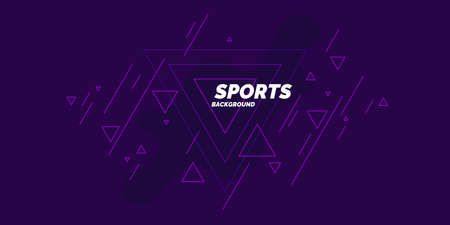 Sports poster. Abstract blobs and geometric shapes on a background. Vector illustration