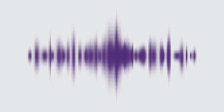 Sound wave equalizer. Music vector illustration on grey backgroundのイラスト素材