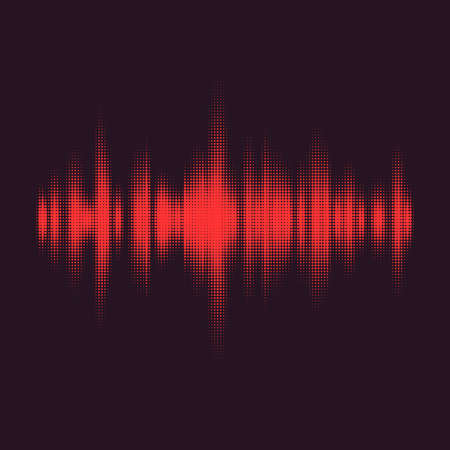Monochrome printing raster. Abstract vector halftone background.