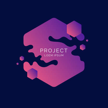 Abstract background with dynamic splash. Vector illustration in flat minimalistic styleのイラスト素材