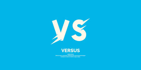 Symbol of confrontation VS.