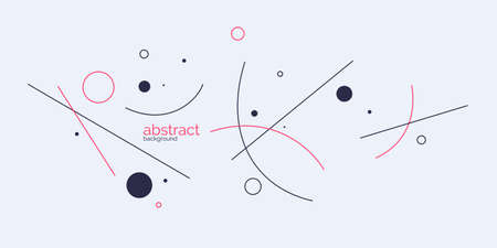 Abstract geometric background. Poster with the flat figures. Vector illustration.のイラスト素材