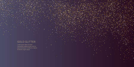 Bright vector illustration Magic rain of sparkling glittery particles lines.のイラスト素材