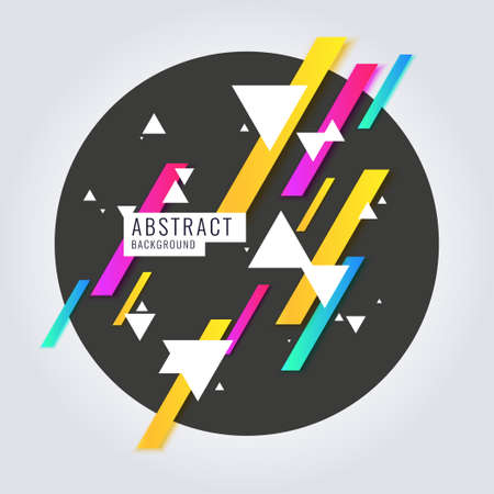 Modern abstract geometric background. Vector template for text page for the presentation.のイラスト素材