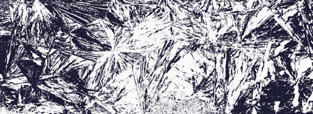 Black texture of ice crystals on a light background.のイラスト素材