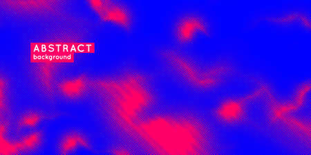 Poster with dynamic waves. Bright abstract background with color spots. Vector illustration.のイラスト素材