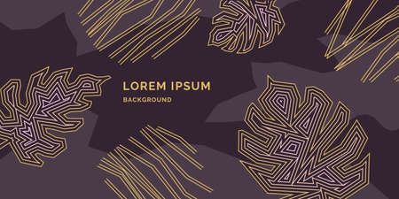 Modern summer poster in a modern style. Vector illustration on a dark background.のイラスト素材