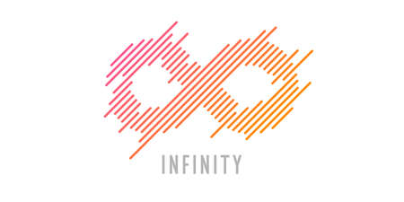 The infinity sign in the modern graphics.