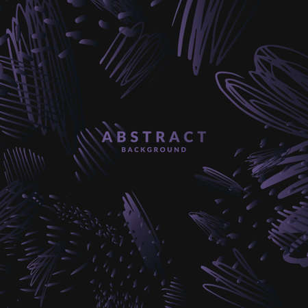 Modern poster. Different shapes in Doodle style. Abstract spots and shapes on the background. Vector illustration.のイラスト素材