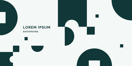 Trendy abstract art geometric background with flat, minimalistic style.のイラスト素材
