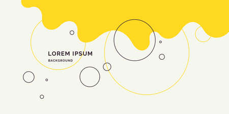 Poster with dynamic waves. illustration in minimal style. Abstract background.のイラスト素材