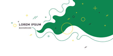 Trendy abstract art geometric background with flat, minimalistic style.のイラスト素材