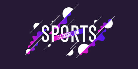 Abstract background with wavy lines and splashes. Bright illustration for sportのイラスト素材