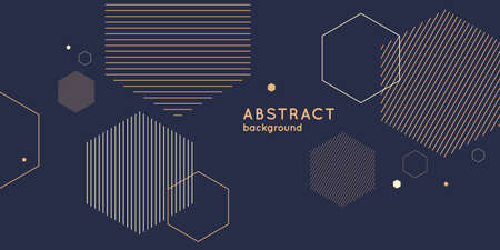 Abstract background with geometric shapes. Vector template
