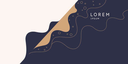 Modern backgrounds with abstract elements and dynamic shapes. Compositions of colored spots. Vector illustration.のイラスト素材