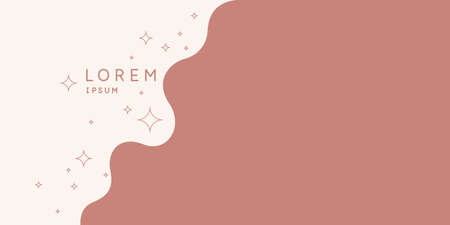 Trendy abstract background. Composition of amorphous forms and lines.のイラスト素材