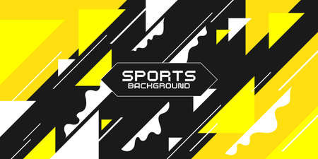 Sports poster. Abstract background with dynamic shapes. Vector templateのイラスト素材
