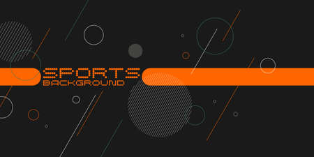 Sports poster. Abstract background with dynamic shapes. Vector templateのイラスト素材