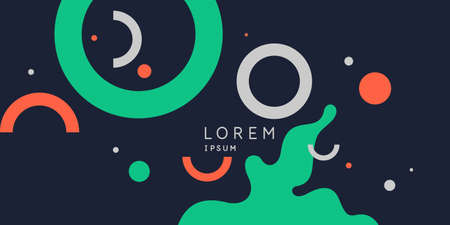 Trendy abstract background. Composition of geometric forms. Modern vector illustration