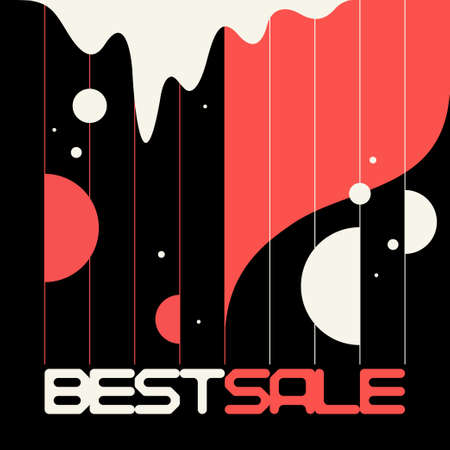 Sale banner. Modern backgrounds with abstract elements and dynamic shapes. Template for design and creative ideas.のイラスト素材