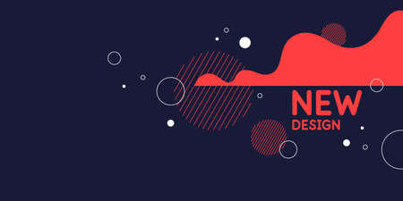 Trendy abstract background. Composition of geometric forms. Modern vector illustration