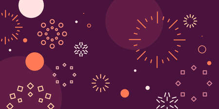 Abstract geometric background. Poster with the flat figures.