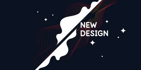 Trendy abstract background. Composition forms. Modern vector illustrationのイラスト素材