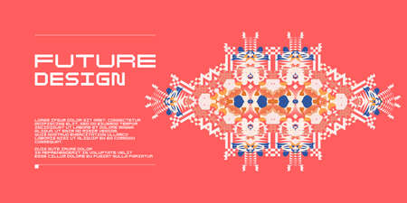 Composition with dynamic and geometric shapes. Abstract background for design.のイラスト素材