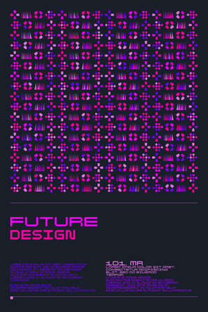 Abstract background in a modern trendy style. Poster with simple flat geometric shapes.のイラスト素材