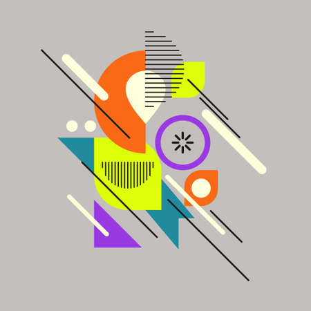 Composition with geometric shapes. Abstract background for design.のイラスト素材