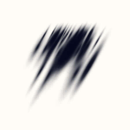 Monochrome printing raster, abstract vector halftone background.のイラスト素材
