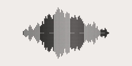 Monochrome printing raster. Abstract vector background. Texture of dots.のイラスト素材