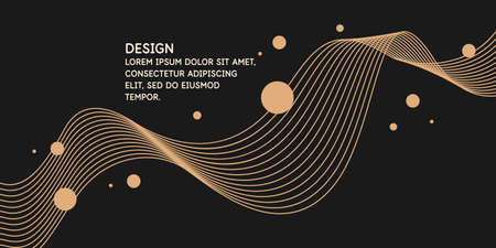 Modern backgrounds with abstract elements and dynamic shapes. Compositions of geometric shapes. Vector illustration.のイラスト素材