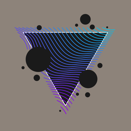Vector abstract background with dynamic waves. Illustration for design