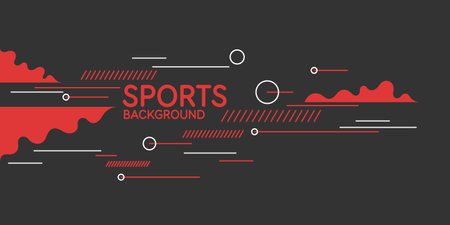 Trendy abstract art geometric background with flat, minimalistic style. Vector poster.のイラスト素材