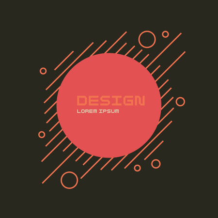 Abstract geometric background. The poster with the flat figures. Vector illustration.のイラスト素材