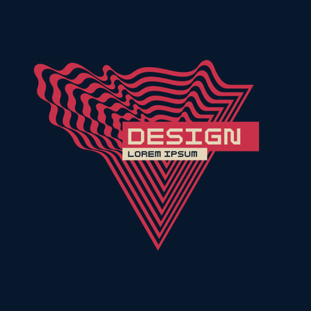 Vector abstract background with dynamic waves. Illustration for designのイラスト素材