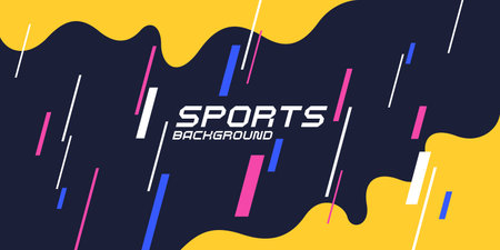 Sports poster. abstract background with geometric elements. A composition of various shapes.のイラスト素材