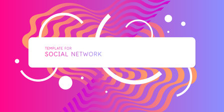 Trendy abstract background. Composition of amorphous forms and lines.のイラスト素材